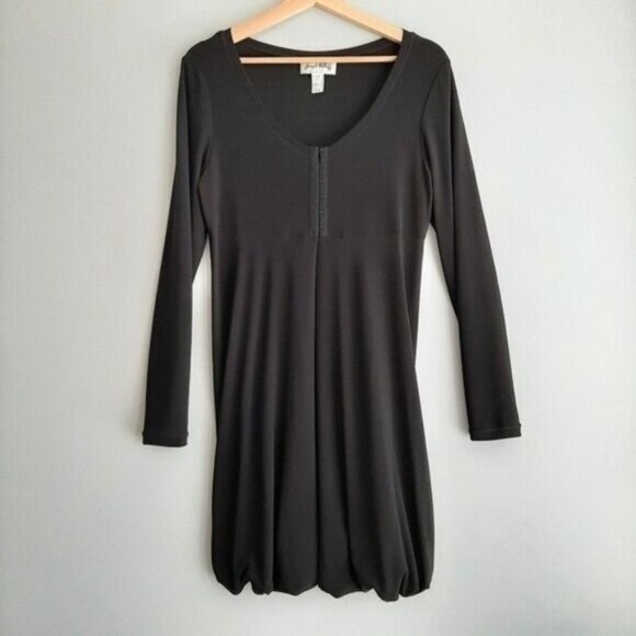 JOSEPH RIBKOFF Light Fabric Cardigan Black Twist Hem Sz 8 - Picture 2 of 9